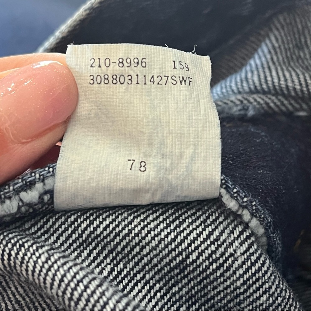Vintage Lee Stormrider Denim Blue Jeans Big & Tall Mens 52x32 Made In USA NWT - Picture 8 of 9